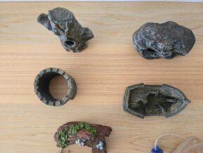 Akvarijní dekorace + topna spirala a dalsi - 4