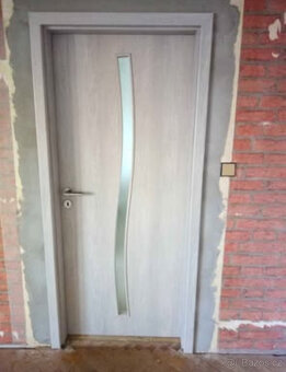 2x Interiérové dveře 80cm L - Solodoor včetně obložek a ková - 4