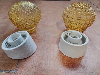 Staré keramické svítidlo světlo - 4