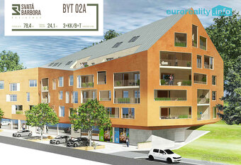 Prodej, apartmán 3+KK, 78,4 m2, balkón, terasa, Železná Ruda - 4
