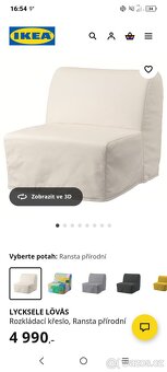 Rozkládací křeslo z Ikea - 4