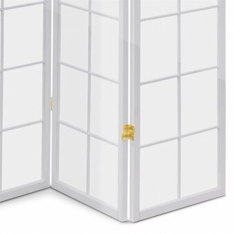 Dřevěný paravan GO bílý a černý v 4 dílech - 4