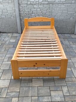 Prodám dřevěnou postel 90cm x 200cm - 4