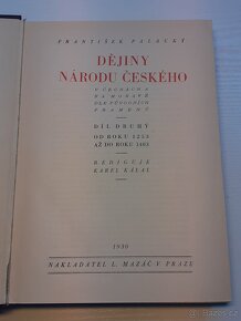 František Palacký, Dějiny národu českého I.-V. 1930 - 4