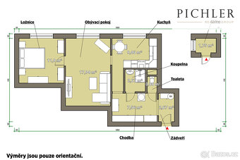 Prodej bytu, 2+1, 54 m², Kladruby - ul. Stříbrská - 4