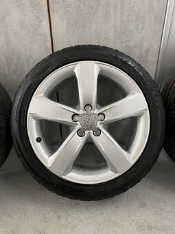 Alu kola 5x112 R18 et 37. Originál Audi střed 66 - 4