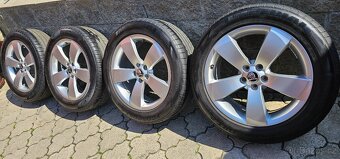 Originál alu Škoda Fabia 2 5x100 215/55 R17 - 6mm - 4