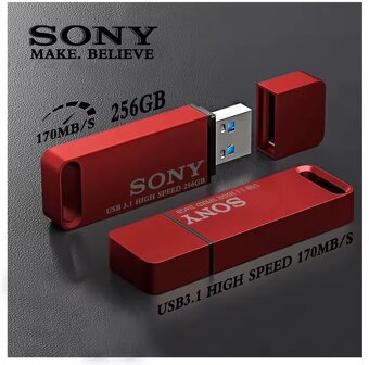 Flash_disk_SONY-2TB(2048GB)-USB-3.0, kovový, červený+d.tužka - 4