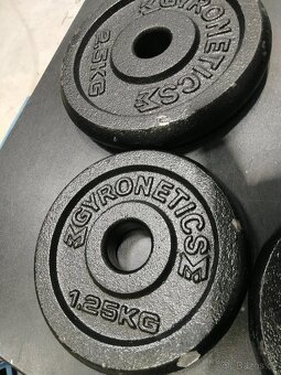 Gorilla Sports sada litinových činek, 25mm, 20kg - 4