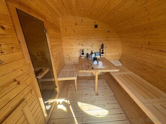 Oválná sauna s odpočívárnou 4 x 3 m - 4