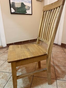 ✅ Dřevěné jídelní židle z masivu – 4 ks - 4