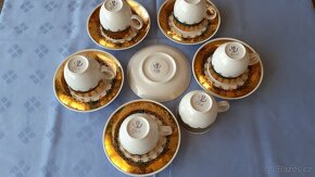 Kávová souprava - zlatozelená - 4