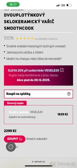 DVOUPLOTÝNKOVÝ SKLOKERAMICKÝ VAŘIČ SMOOTHCOOK - 4