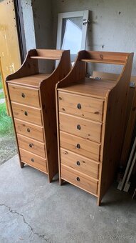 Ikea Leksvik komoda 5š masiv antik hemnes - 4