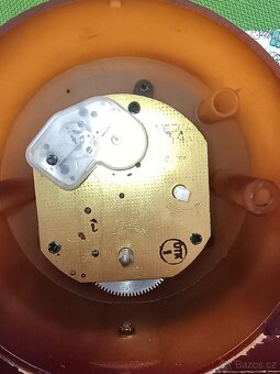Starožitné krbové mechanické hodiny Vesna SSSR - 4