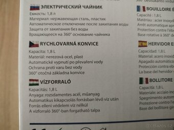 Varná konvice 1,8 L - nová - 4