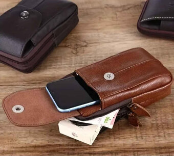 Kožená kapsa na opasek - 4