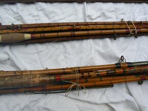 Staré rybářské bambusové pruty - 4