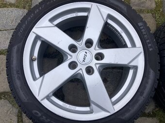 Alu kola RIAL 17" 5x112 zimní PIRELLI 205/50R17 WV ŠKODA - 4