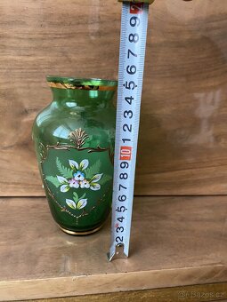 Starožitná vázička vysoký smalt - 4