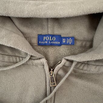 Ralph Lauren Polo zelená mikina na zip s kapucí | vel. XS - 4