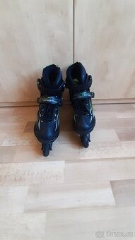 Inline brusle černozelené 33 - 36 - 4