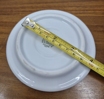 porcelánový tácek pod sklenici / půlitr, pivní podtácek - 4