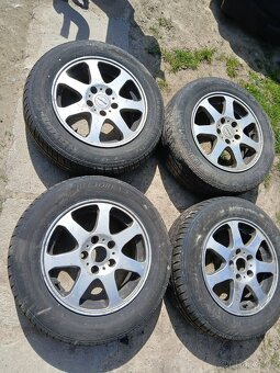 2x alu kola 5x112 r15 letní + zimní sada - 4