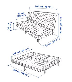 Rozkládací gauč IKEA - 4
