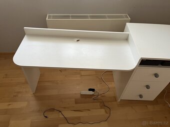 Psací stůl + kosmetický stolek + kontejner - 4