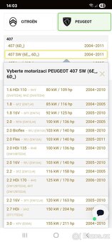 Brzdový posilovač Peugeot 407 - 4