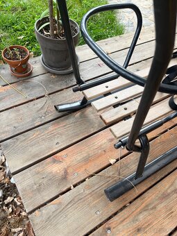 Sáňky dětské kov+dřevo černé - 4