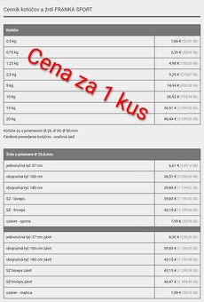 Bench press lavice 100 kg+ závaží Franka Sport + osy - 4