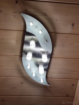 Stropní svítidlo nerez-sklo - 4