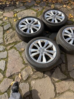 Zimní kola hliníková Audi A3 r17   7,5jx17 et 56 pneu 7mm - 4
