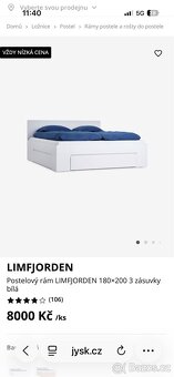 Postel s matrací Jysk 180x200 - 4