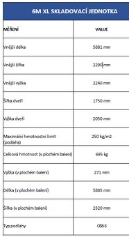 Skladový kontejner nezateplený v RAL 9005 nový 6x2,2 m - 4