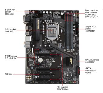 GA-H270-HD3 + volitelně i7-6700 a Arctic Alpine 11 TDP 95W - 4