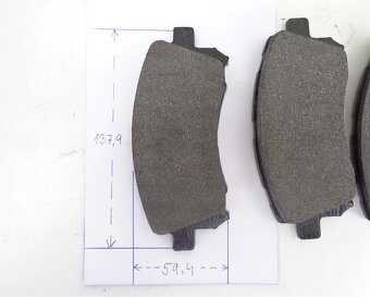 Subaru a Mitsubishi nové přední brzdové destičky TEXTAR - 4