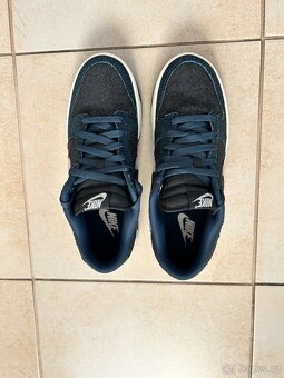 NIKE w dunk low Armory Navy/ College Grey-Black - 4