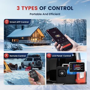 Nezávislé naftové topení 5-8kW 12, 24 a 220V, Bluetooth - 4