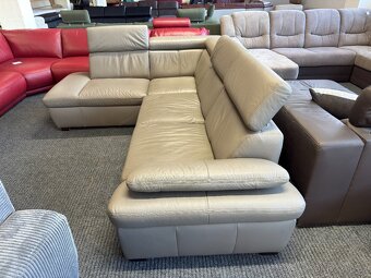 Sedací souprava rohová - kožená - 4