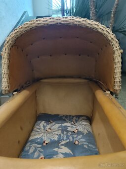 starožitný proutěný kočárek Liberta - 4