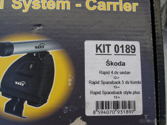 Prodám střešní nosič Hakr na škodu rapid - 4