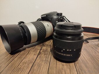 Sony a68+ dva objektivy 18-55...70-300 - 4