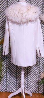 BÍLÝ KABÁTEK - MANGO vel. M + LUXUSNÍ LÍMEC - 4