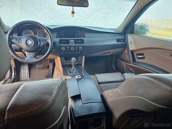 Vyhřívaný sport interiér hnědý bmw 5 e61 - 4