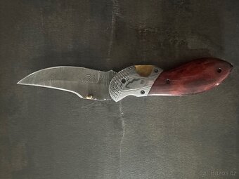 Lovecký zavírací nůž Dellinger Damascus Schnabel - 4