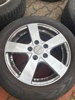 Alu kola Dezent 5x114,3, zimní pneu 205/55/16 - 4
