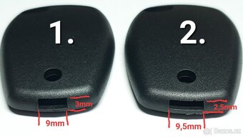 Klíč Dacia Renault Opel Nissan.  Obal klíče 2 / 3 tlačítka b - 4